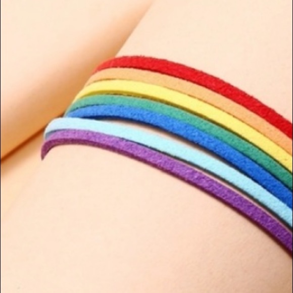 #179 Rainbow Rope Fashion Bracelet - Picture 6 of 12